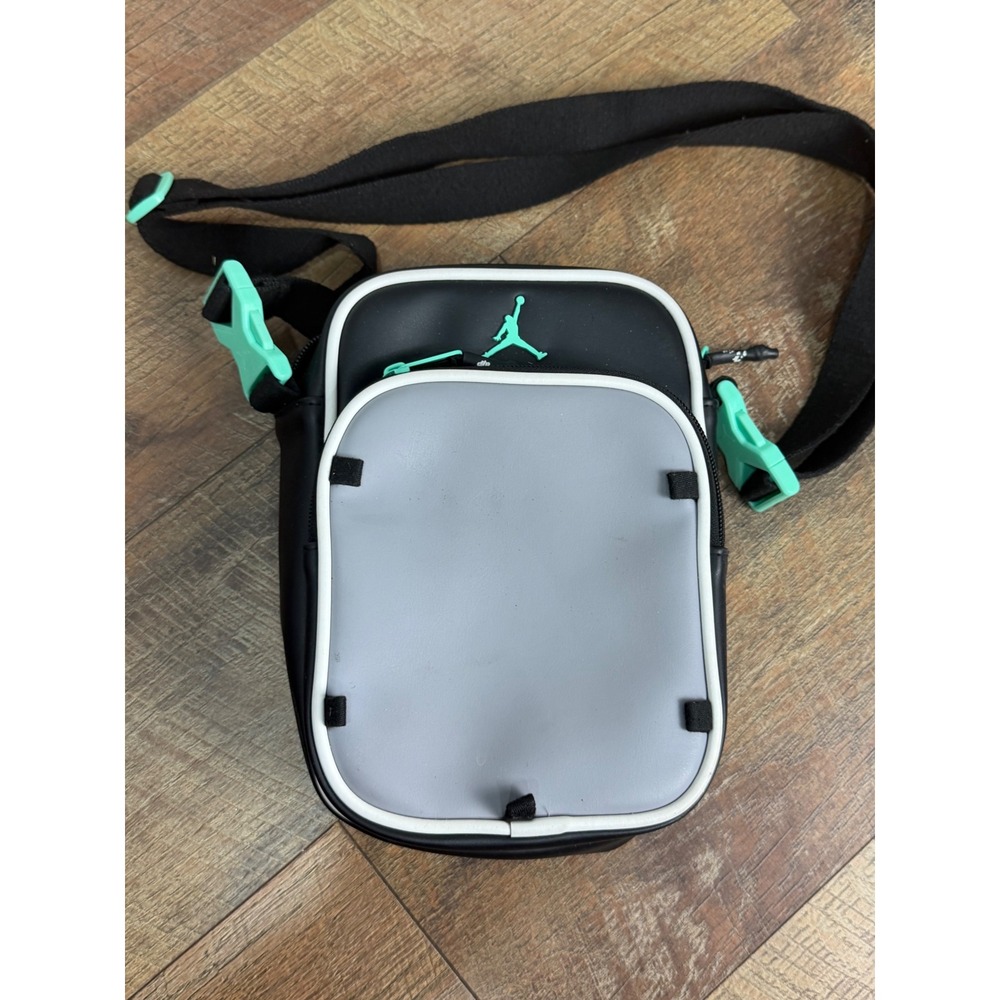 Jordan Black Grey Mint Green Crossbody Festival Bag 0922-KEO 224 Mens Womens